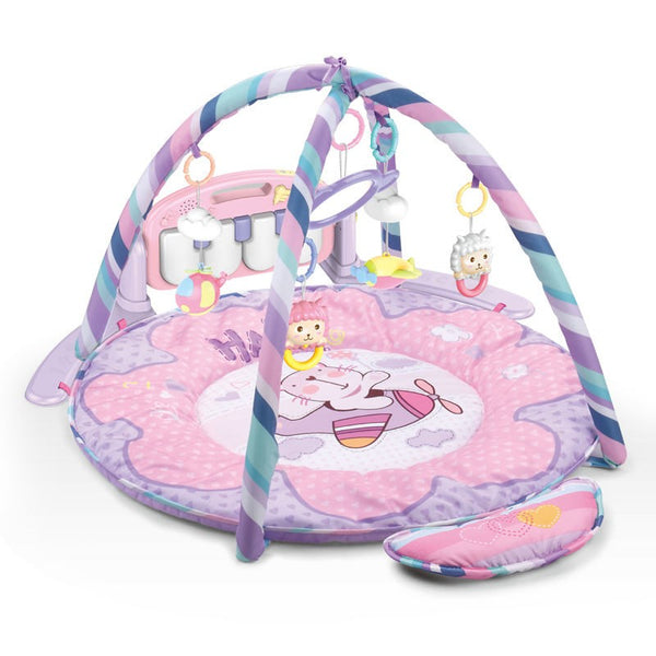 3 Ways To Play Baby's Piano Gym/Play Mat Pink