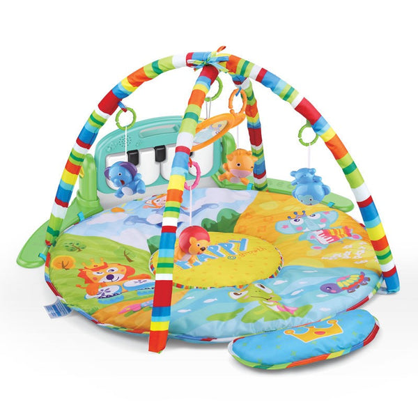 3 Ways To Play Baby's Piano Gym/Play Mat Green
