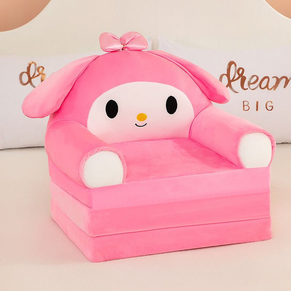 3 layers Kids Folding Sofa Cum Bed Miniso Pink