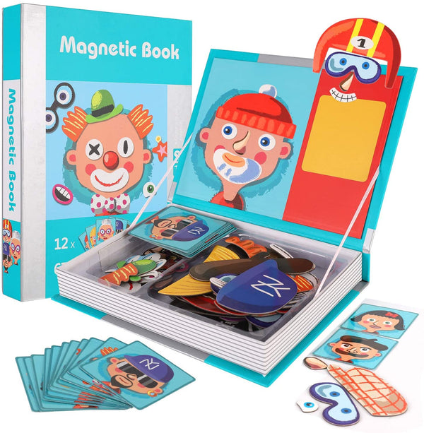 Magnetic Book Funny/Crazy Faces (Silly Faces)