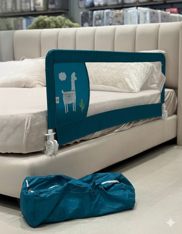 Baby Bed Fence Safety Barrier Pack Of 2 Sides Dark Blue