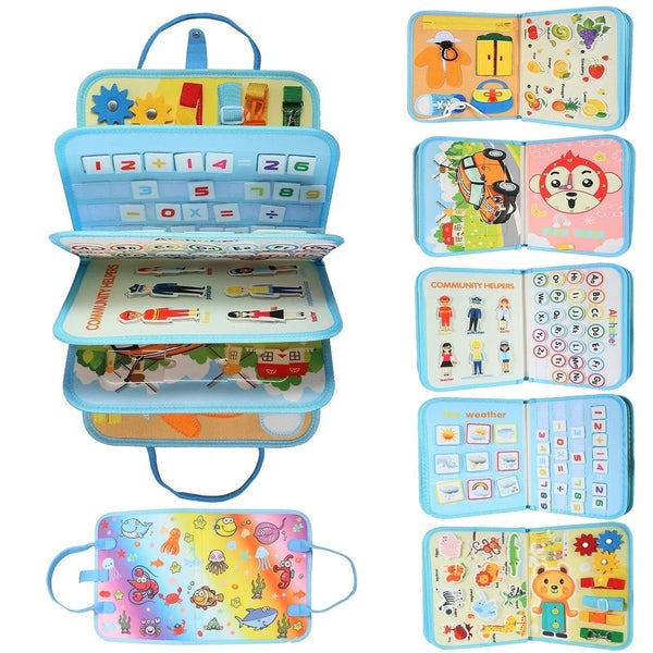 Busy Montessori Fine Motor Skills And Sensory Book 10 Pages