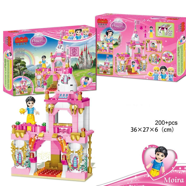 Castle And Princess Construction Set, 200 Pieces, Multi-Colored