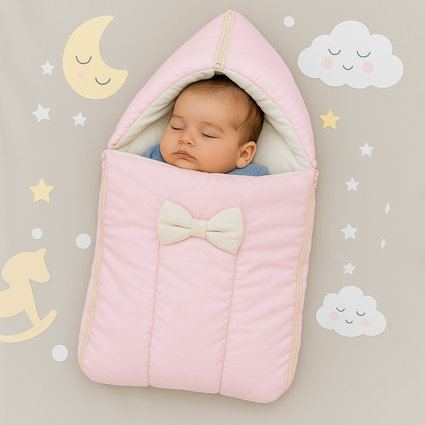Velvet Baby Carry Nest - Pink