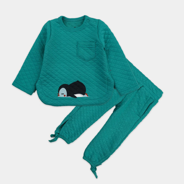 Pack Of Premium Winter Suit Green Shirt + Trouser Set - MN 2815