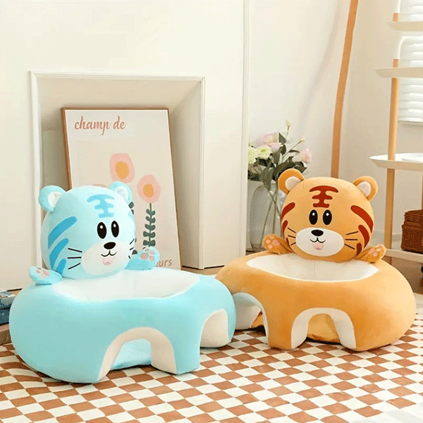Infant Learning To Sit Sofa, Children's Anti-fall Seat, Cartoon Baby Plush Toy Stool, Training Sitting Posture