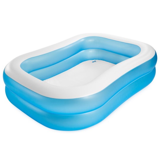 Intex Swim Center Family Swimming Pool White Blue (80 X 60 X 19) Inches - 57180