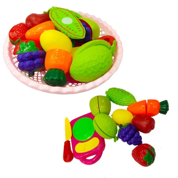 Pretend Play - Fruits/Vegetables Cutting Set - 10 Pieces