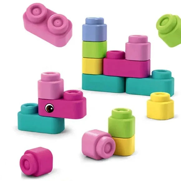 Soft Rubber Blocks Preschool Children Educational Building Blocks Toys 13Pcs/23pcs