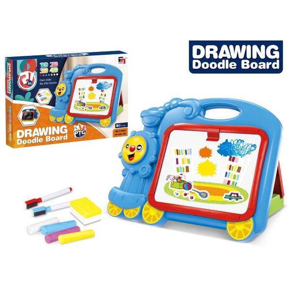 Train 2 in 1 Learning Easel Cartoon Double-sided