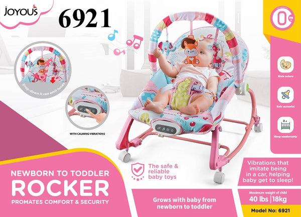 Joyous 4  in 1 Rocker Pink