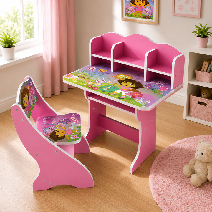 INFANTES KIDS TOY STORY STUDY DESK WITH CHAIR - DORA – Chunnu Munnu ...