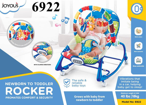 Joyous 4  in 1 Rocker Blue