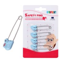 Farlin Four Animal Safety Pins Blue 1