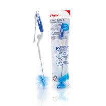 Pigeon Bottle & Npl Brush (Blue White) 1