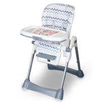 Tinnies Baby Adjustable High Chair (Grey Strips) 1