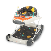 Tinnies Baby Walker W-Rocking Planets Design (Dark Grey) 1