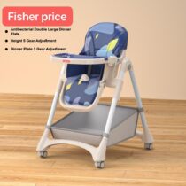 Fisher Baby Adjustable Feeding High Chair With Wheels - I-PP