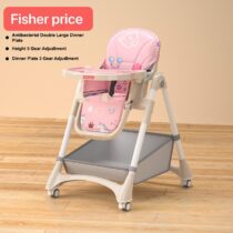 Fisher Baby Adjustable Feeding High Chair With Wheels - I-PP