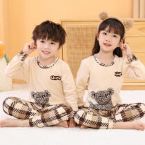 Check Bear Kids Night Suit Baby & Baba