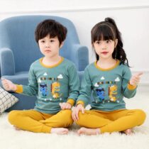 Mustard Dino Kids Night Suit Baby & Baba