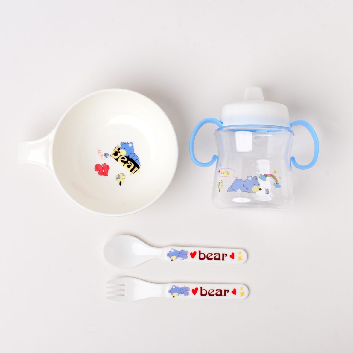 Blue Children Tableware Set Baby Feeding Series – 906.1