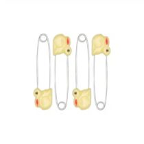 Farlin Four Animal Safety Pins-Yellow – BF-120