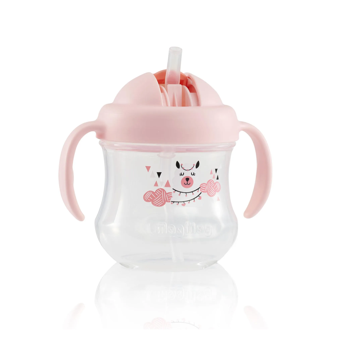 Pigeon Mag Mag Straw Cup Matte Pink-D79236