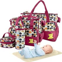 5PCS-Diaper-Bag-Tote-Set-Baby-Bags-for-Mom