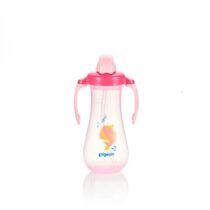 Pigeon Tall Straw Bottle Pink-D78088