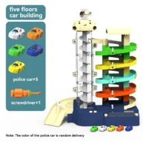 Kids Electric Lift Rail Car Parking Toy