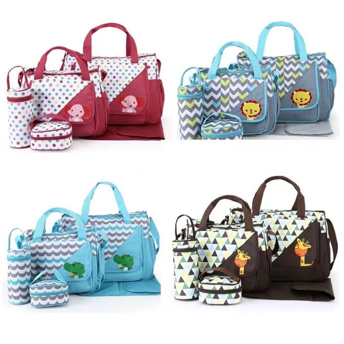 5 Pcs Shoulder Bag Baby Set - Different Designs 3