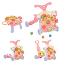 Huanger 4 in 1 Multifunction Baby Walker Pink