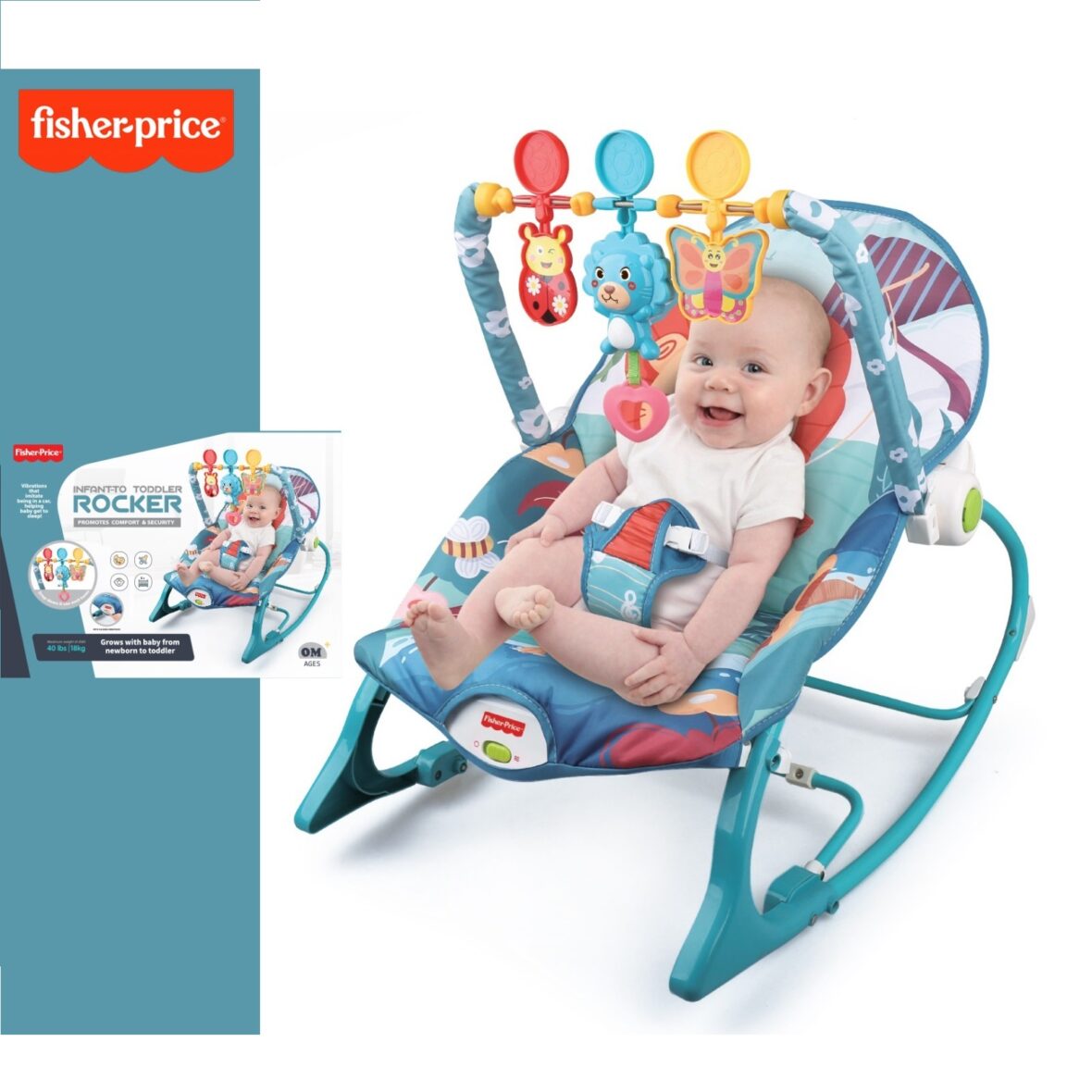 Fisher Price Infant To Toddler Rocker (Rocker and Chair) Blue