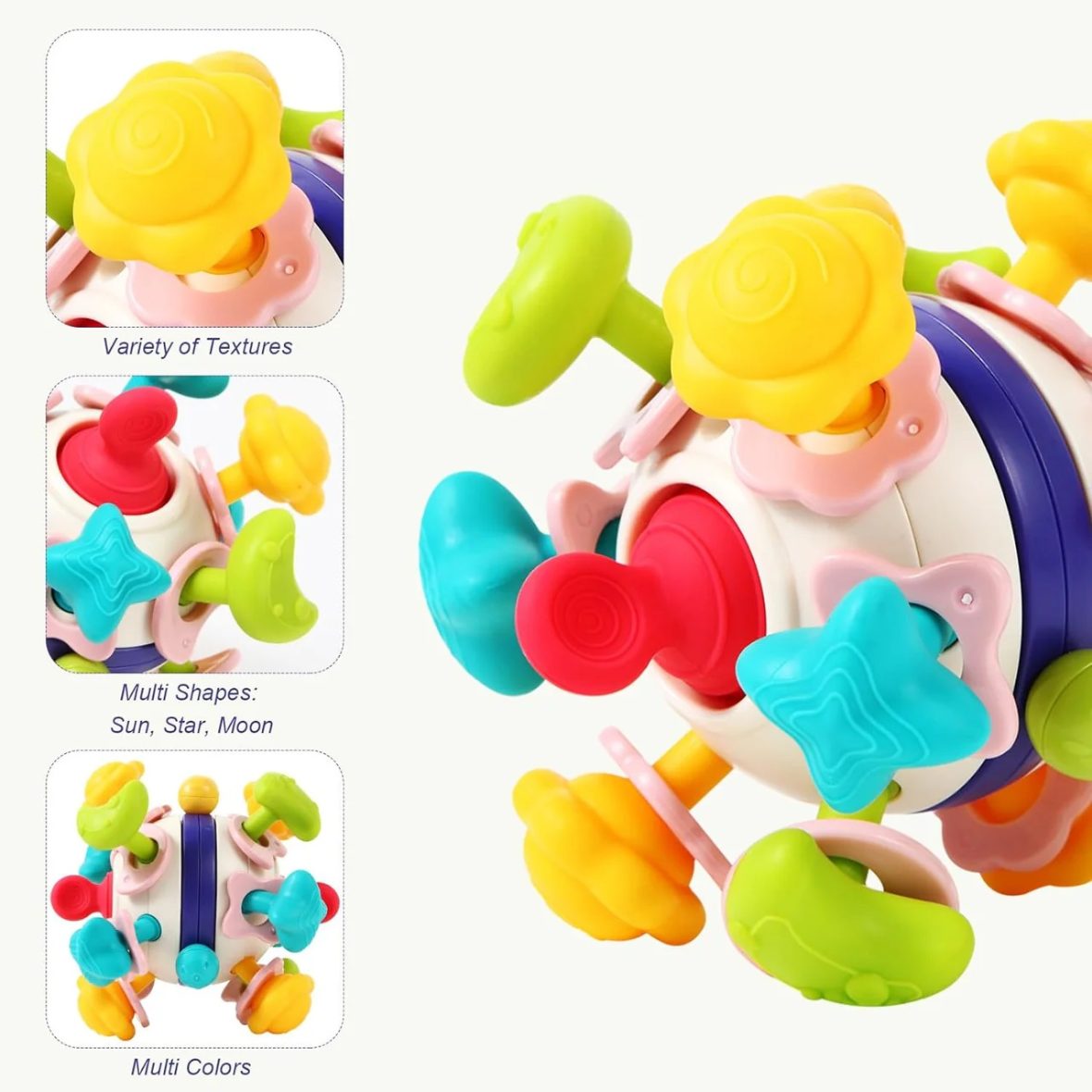 Baby Teether And Rattle Ball