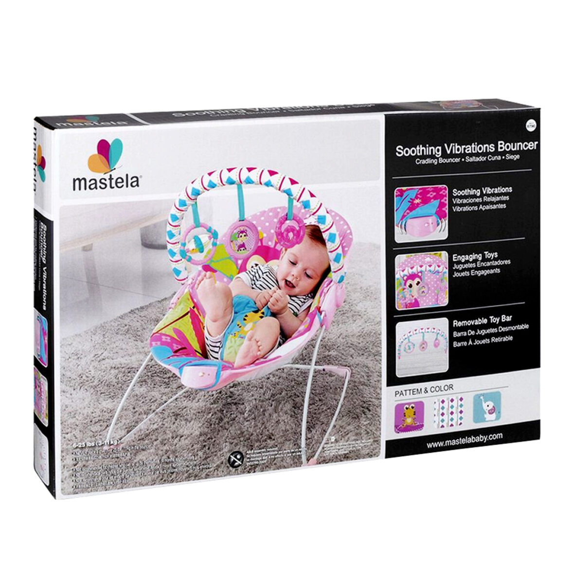 Mastela Soothing Vibration Bouncer – 6790 1