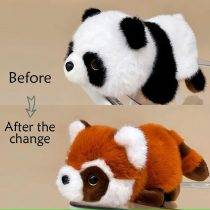 Reversible Stuffed Animal Plush Raccoon to Panda (6)