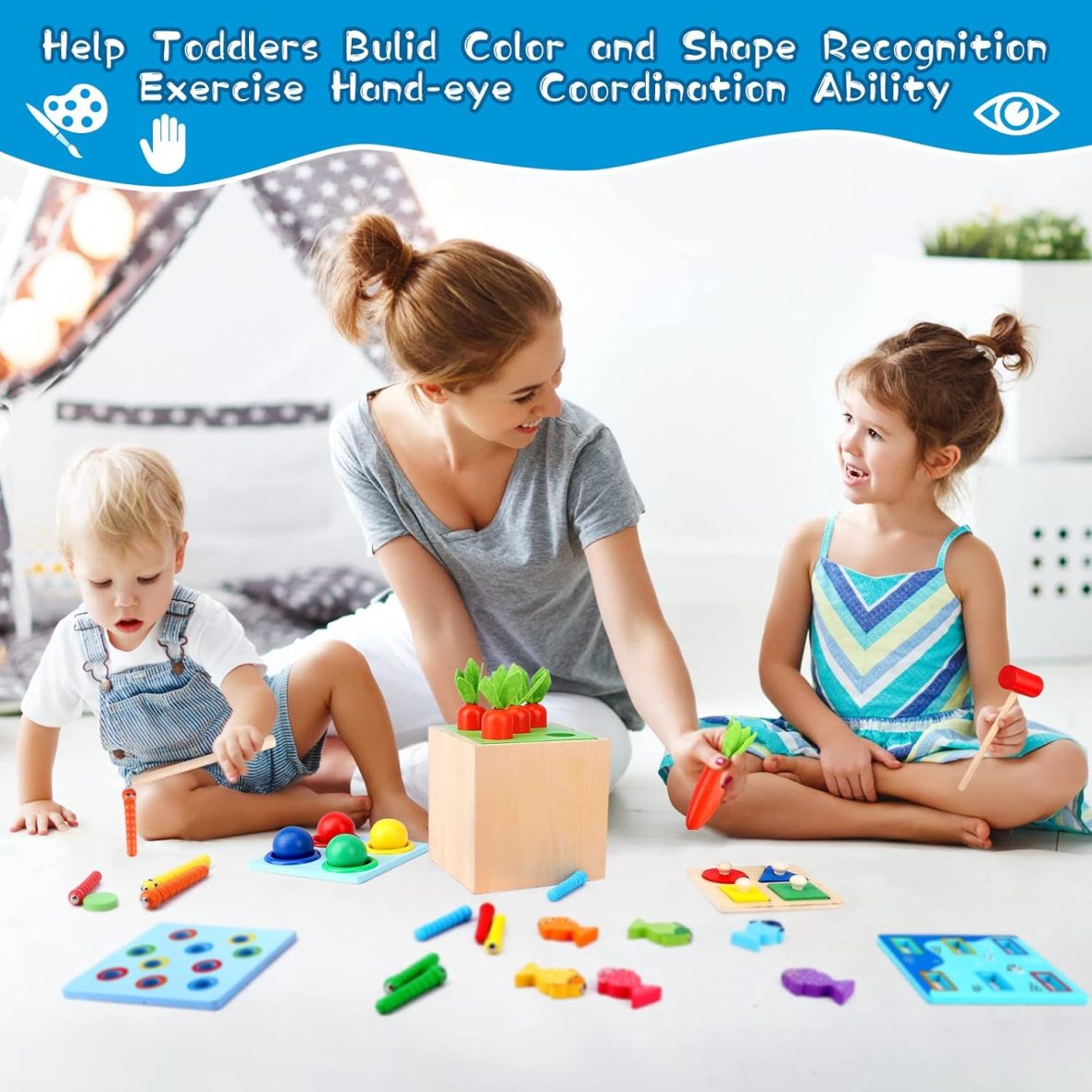 5 in 1 Wooden Montessori Toy