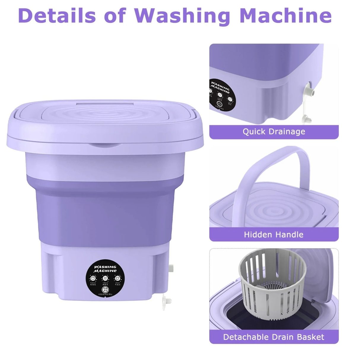 Portable Mini Foldable Washing Machine 1